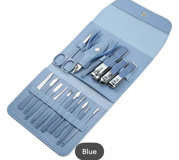 16 Pcs Manicure Set – Professional Nail Clippers Pedicure Kit+ FREE Ear Wax Cleaning Tool