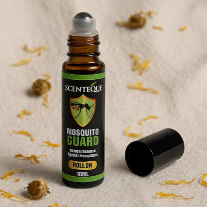 Scenteque Mosquito Guard Kit (Roll On + Diffuser Oil + FREE Diffuser)