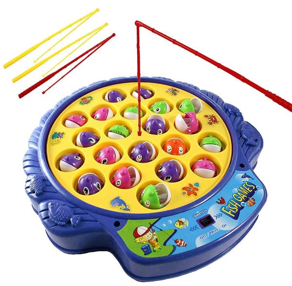 Magnetic Fish Catching With Rod | Fishing Game Toy For Kids (random Color) Shopcify