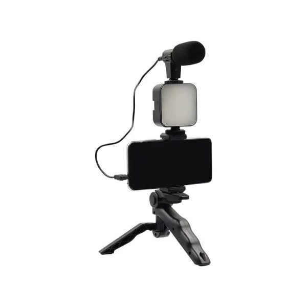 Vlogger Video Making Kits Vlog Microphone Led Fill Light Mini Tripod Mobile Holder Shopcify